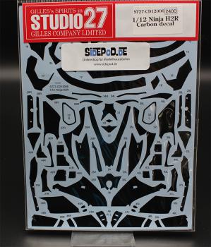Ninja H2R Carbon Decal 1/12 for Tamiya