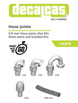 0.8mm Hose joints set 2