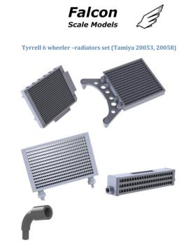 1:20 Tyrrell P34 6 Wheeler - Radiator set Tamiya 20053, 20058