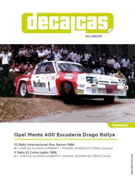 Opel Manta 400 Escuderia Drago Rallye Marlboro