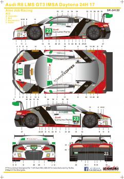 Audi R8 LMS GT3 IMSA Daytona 24H 17 #23 Alex Job Racing