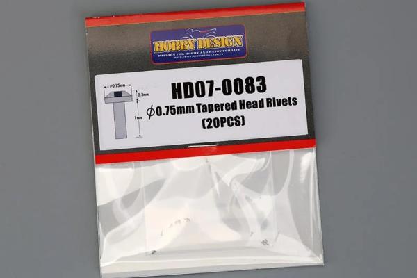 0.75mm Tapered Head Rivets 20 pcs