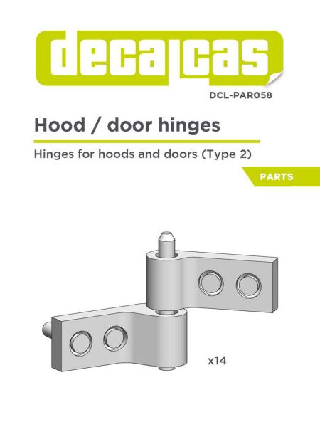 Hinges for hoods and doors - Type 2