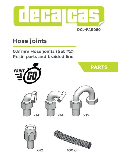 0.8mm Hose joints set 2