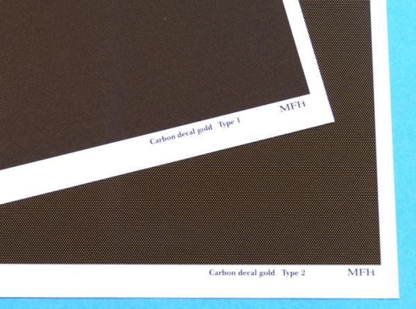 Carbon Decal Gold TYPE 1