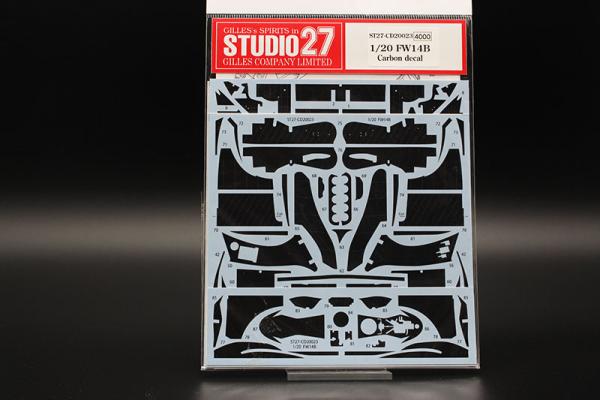 Williams FW14B Carbon Decal 1/20 für Tamiya
