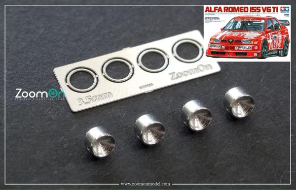 Headlight detail up parts (3.5mm) for Alfa DTM V6 Tamiya